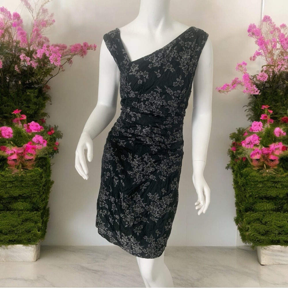 NWOT Tracy Reese Floral Print Taffeta Dress Size 10